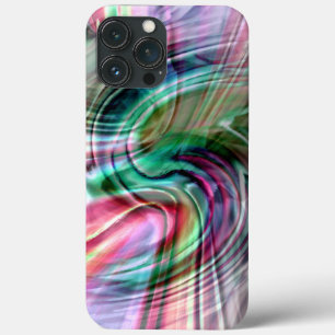 Digitale schaduwkleurige S-curve penseelstreken ov Case-Mate iPhone Case