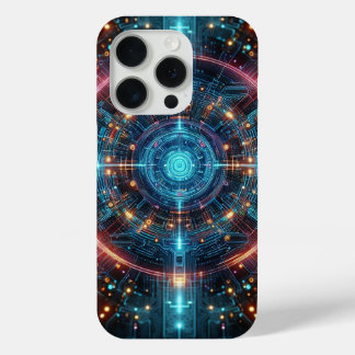 digitale schakeling patroon telefoonhoesje iPhone 15 pro case