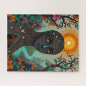 Digitale schat fantastische etnische dame legpuzzel (Horizontaal)