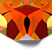 Digitale schilderende prachtige Abstracte kleurrij Poster (Hoek)