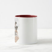 Digitale schilderij waterverf mok (Midden)