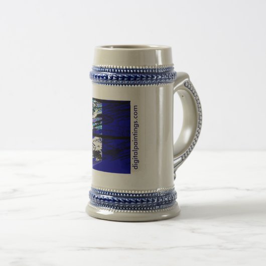 Digitale schilderingen Dot Com Stein Bierpul (Voorkant rechts)