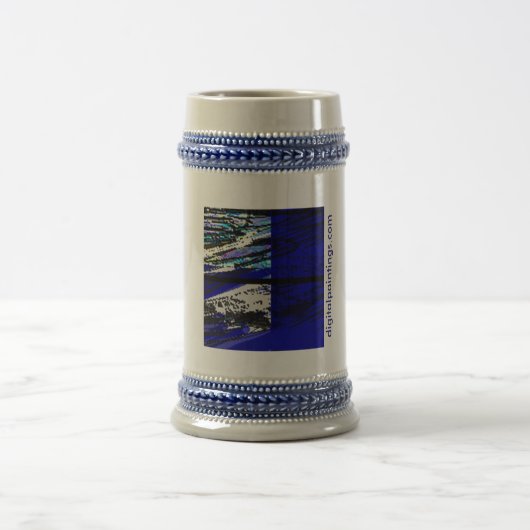 Digitale schilderingen Dot Com Stein Bierpul (Center)