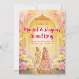 Digitale Sikh-huwelijkskaarten & Anand Karaj-kaart Kaart