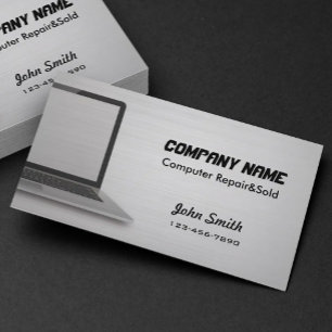 Digitale Silver Computer Repair verkochte visiteka Visitekaartje