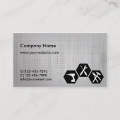 Digitale Silver-visitekaartjes voor computerrepara Visitekaartje (Achterkant)