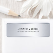 Digitale Sjabloon Eenvoudige aangepaste elegante m Etiket (Insitu)