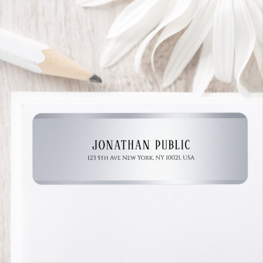 Digitale Sjabloon Eenvoudige aangepaste elegante m Etiket (Insitu)