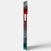 Digitale skerry in zilvergroene munt tot levendig  Case-Mate iPhone case (Achterkant / Rechts)