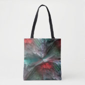 Digitale skerry in zilvergroene munt tot levendig  tote bag (Voorkant)