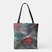 Digitale skerry in zilvergroene munt tot levendig  tote bag (Achterkant)