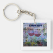 Digitale Sleutelhanger met wijnindrukking (voorkant)