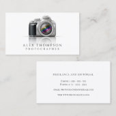Digitale SLR Camera Professional-fotograaf Visitekaartje (Voorkant / Achterkant)
