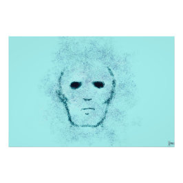 DIGITALE SPOOKVORM FOTO AFDRUK