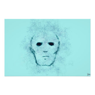 DIGITALE SPOOKVORM FOTO AFDRUK