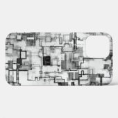 Digitale stads circuit ontwerp mobiele apparaat ho Case-Mate iPhone case (Achterkant (horizontaal))