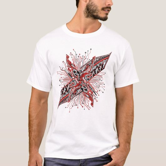Digitale Stammeskling T-shirt (Voorkant)
