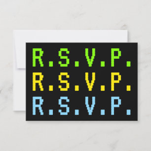 Digitale Stijl, Nerdy "R.S.V.P." Kaart