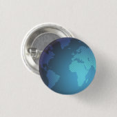 Digitale Stippen Wereldkaart Gradiënt Kunst Ronde Button 3,2 Cm (Voorkant /achterkant)