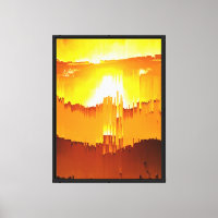 Digitale Storing Zonsondergang Horizon