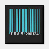 Digitale streepjescode team voor zenuwen magneet (Voorkant)