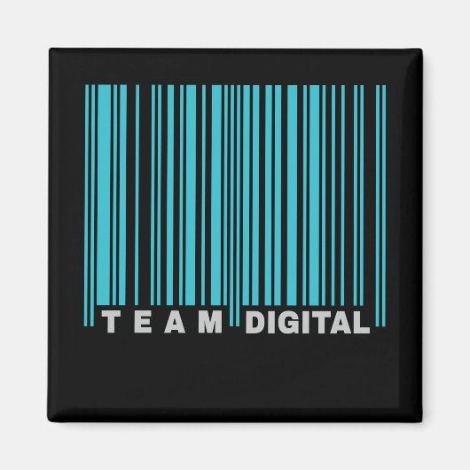 Digitale streepjescode team voor zenuwen magneet (Voorkant)