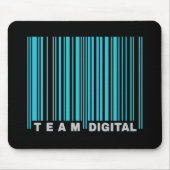 Digitale streepjescode team voor zenuwen muismat (Voorkant)