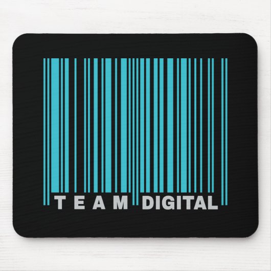 Digitale streepjescode team voor zenuwen muismat (Voorkant)