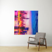 Digitale structuur van het schilderij. Nachtelijke Wandkleed (In Situ (horizontaal))