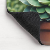 Digitale succulente sereniteit muismat (Hoek)