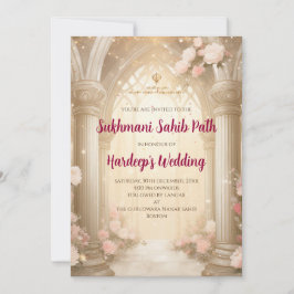 Digitale Sukhmani Sahib Path uitnodiging & Akhand 