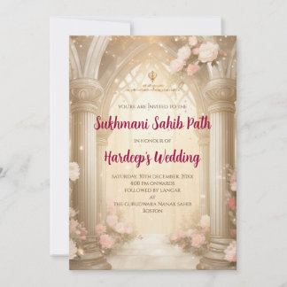Digitale Sukhmani Sahib Path uitnodiging & Akhand