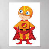Digitale Superheld Poster & Sticker Printable (Voorkant)