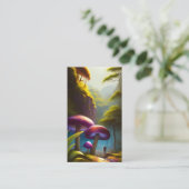 Digitale Surreal Artist QR-code Visitekaartje (Staand voorkant)