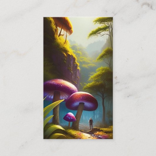 Digitale Surreal Artist QR-code Visitekaartje (Voorkant)