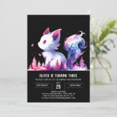 Digitale Sweet Cat Verjaardag Kaart (Staand voorkant)