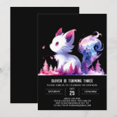 Digitale Sweet Cat Verjaardag Kaart (Voorkant / Achterkant)