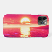 Digitale Synthwave Sunset Zee Reflectie Case-Mate iPhone Case (Achterkant (horizontaal))