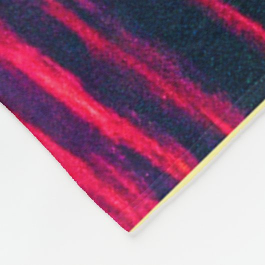 Digitale Synthwave Sunset Zee Reflectie Fleece Deken (Hoek)