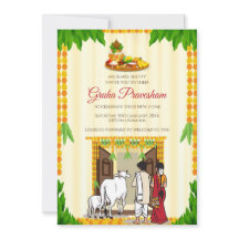 Digitale Tamil huisverwarmingsuitnodiging Telugu