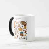 Digitale tekening herfst Essentials Magische Mok (Voorkant links)