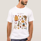 Digitale tekening herfst Essentials T-shirt (Voorkant)