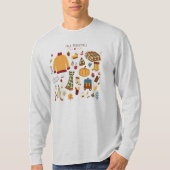 Digitale tekening herfst Essentials T-shirt (Voorkant)