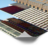 Digitale tekening Willis/Sears-toren in Chicago Poster (Hoek)