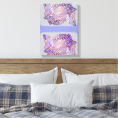 Digitale Tentakels Abstracte Moderne Kunstprint Canvas Afdruk (Insitu (Slaapkamer))