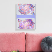 Digitale Tentakels Abstracte Moderne Kunstprint Canvas Afdruk (Insitu (Woonkamer))