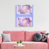 Digitale Tentakels Abstracte Moderne Kunstprint Canvas Afdruk (Insitu (Woonkamer))