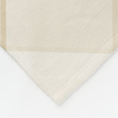 Digitale tin-plaat met modern diagonaal monogram fleece deken (Hoek)