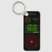 Digitale tracking Ghost Mode-surveillanceontwerp  Sleutelhanger (Voorkant)
