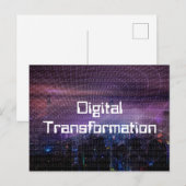 Digitale transformatie voor bedrijven briefkaart (Voorkant / Achterkant)